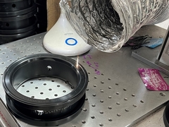 laser que marca en el asiento de goma