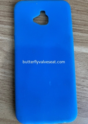 Capa de teléfono móvil de silicona de color azul, Capa de iPhone personalizada